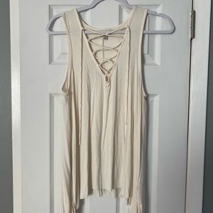 American eagle lace up tank